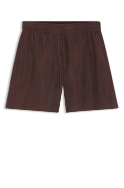 Regular-fit shorts in canvas with drawstring waist