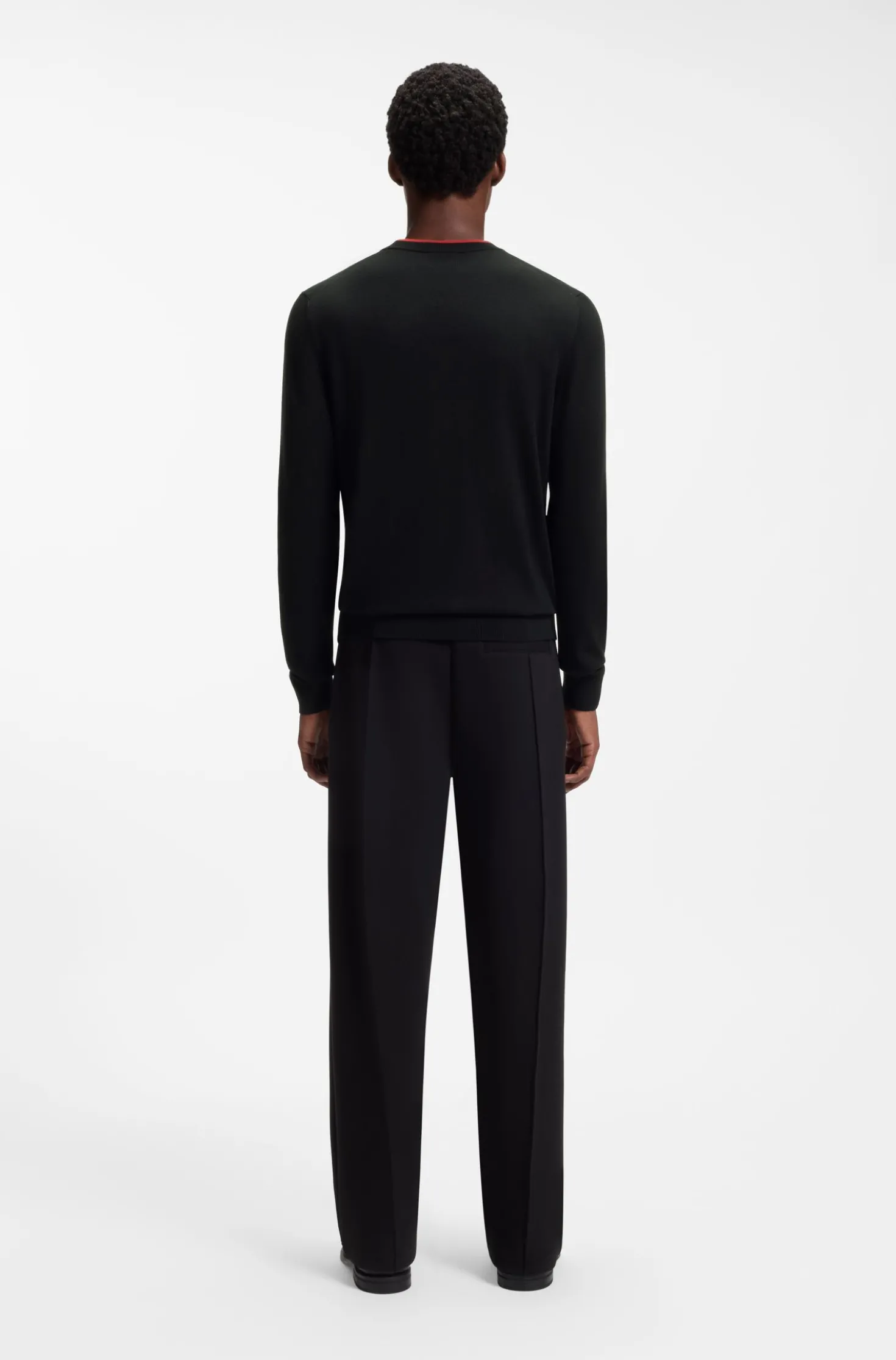 Regular-fit sweater in a cotton blend