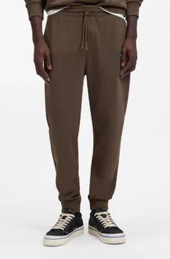 Regular-fit tracksuit bottoms in French-terry cotton