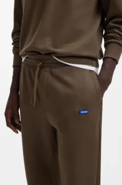 Regular-fit tracksuit bottoms in French-terry cotton