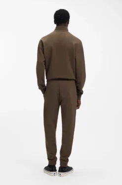 Regular-fit tracksuit bottoms in French-terry cotton