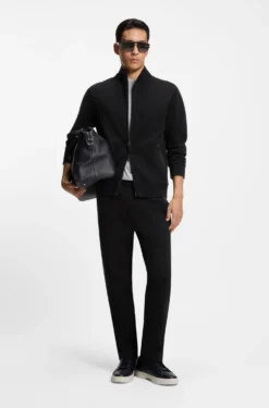 Regular-fit tracksuit bottoms in a cotton blend