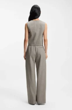 Regular-fit trousers in a wool blend