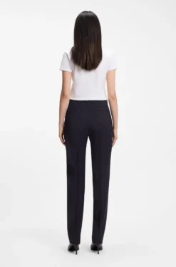 Regular-fit trousers in Italian-made virgin wool