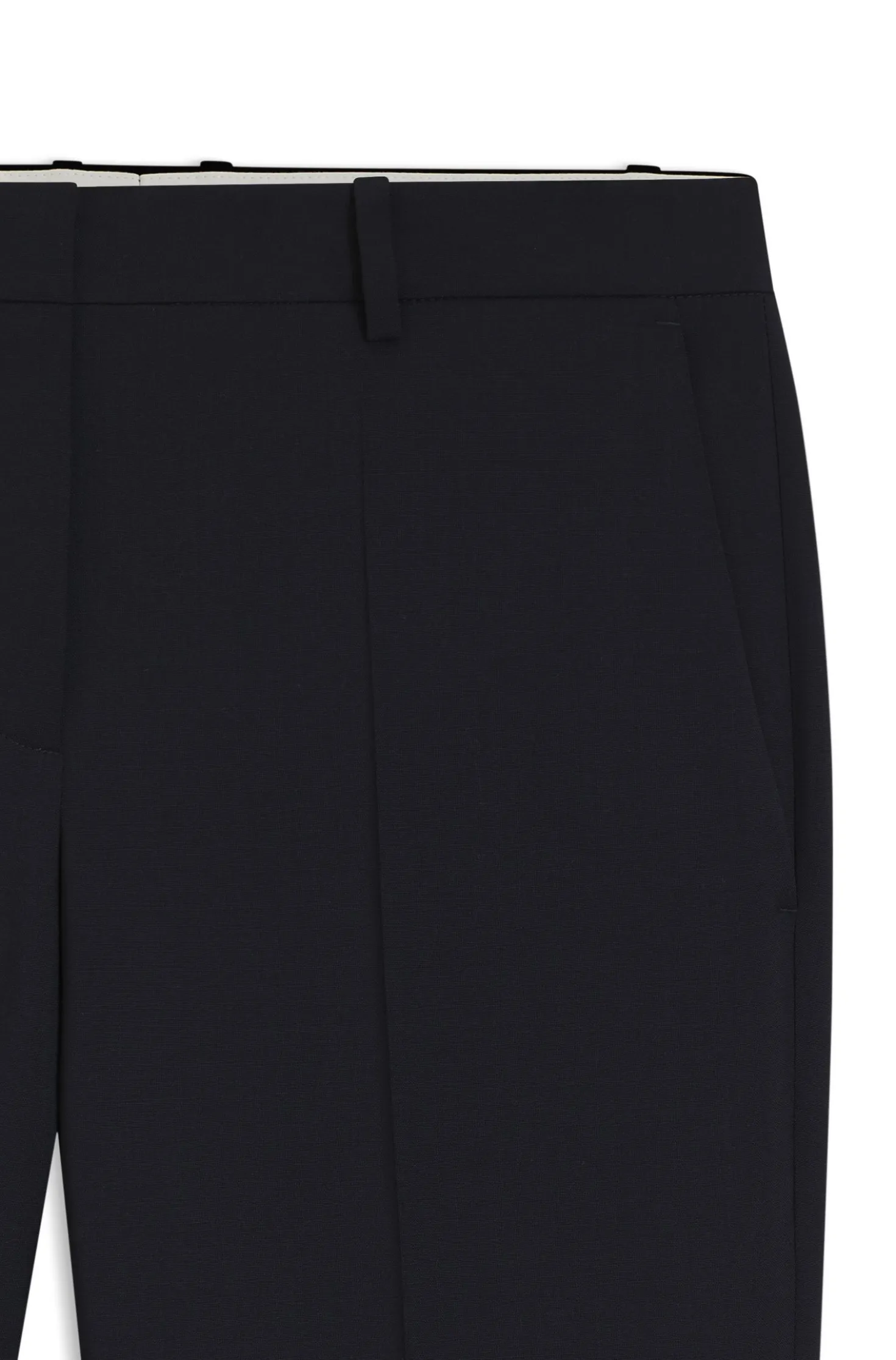 Regular-fit trousers in Italian-made virgin wool