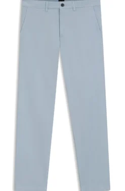 Regular-fit trousers in stretch-cotton satin