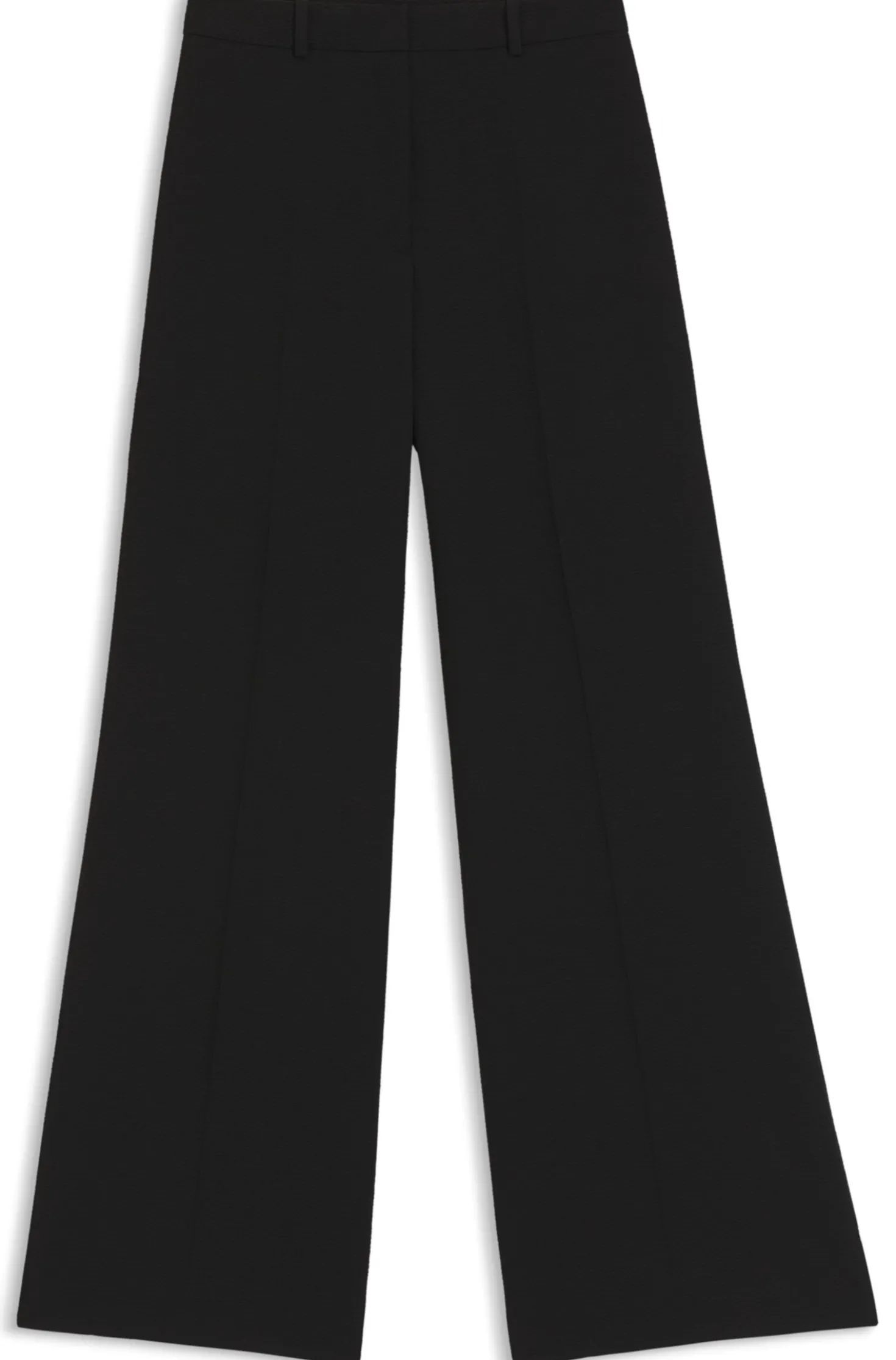 Regular-fit trousers in stretch seersucker