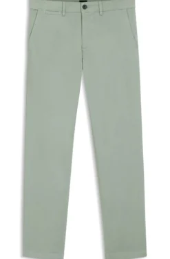 Regular-fit trousers in stretch-cotton satin
