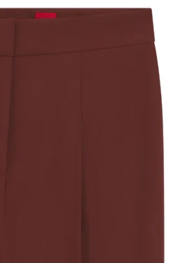 Regular-fit trousers with wide leg