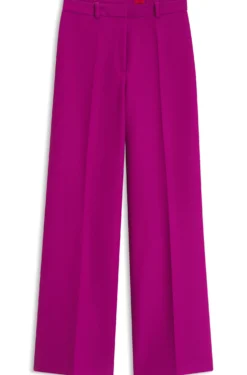 Regular-fit trousers with wide leg
