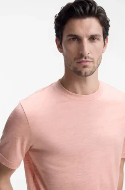 Regular-fit T-shirt in a wool blend