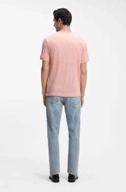 Regular-fit T-shirt in a wool blend