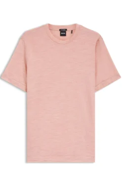 Regular-fit T-shirt in a wool blend