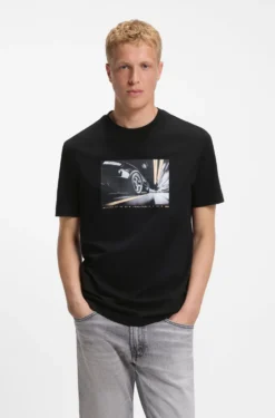 Regular-fit T-shirt in lightweight cotton jersey
