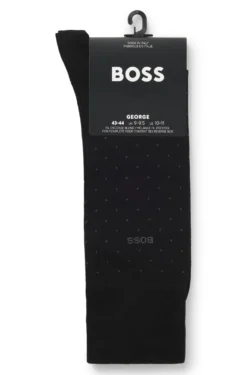 Regular-length socks in a mercerised-cotton blend