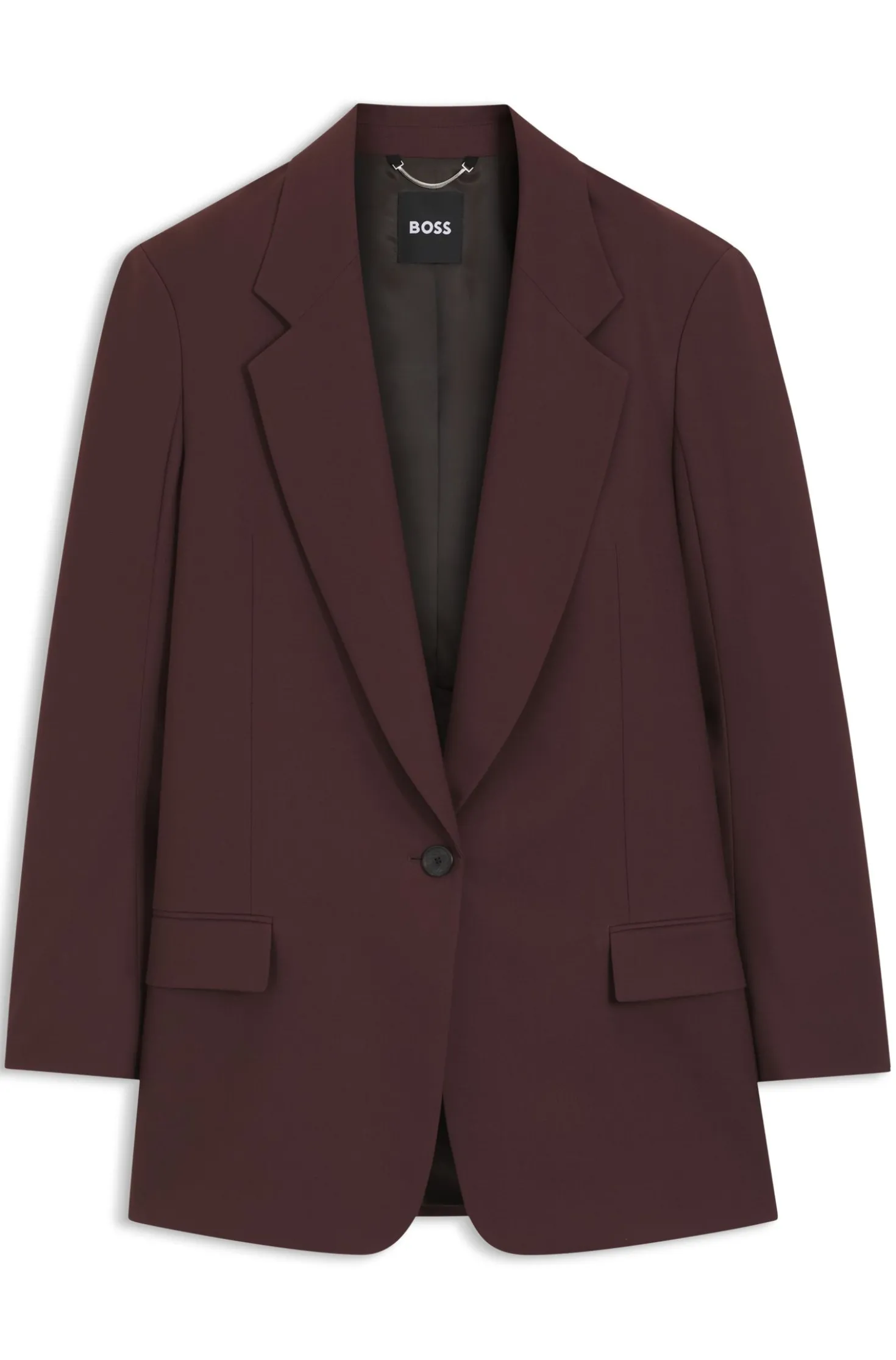 Relaxed-fit blazer in a virgin-wool blend