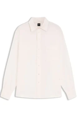 Relaxed-fit blouse with chest pocket