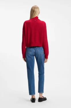 Relaxed-fit cardigan with open-knit details