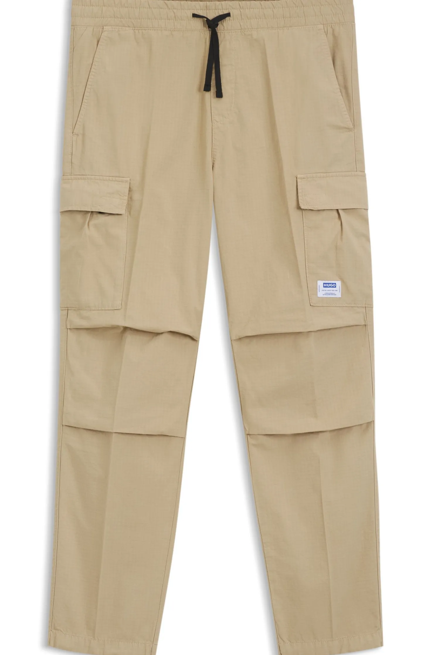 Relaxed-fit cargo trousers in cotton ripstop
