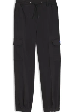 Relaxed-fit cargo trousers in stretch cotton
