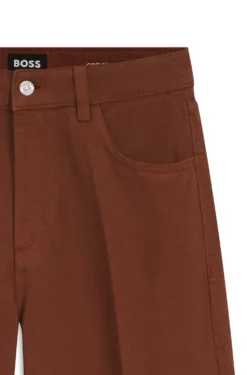 Relaxed-fit coloured jeans in soft cotton blend
