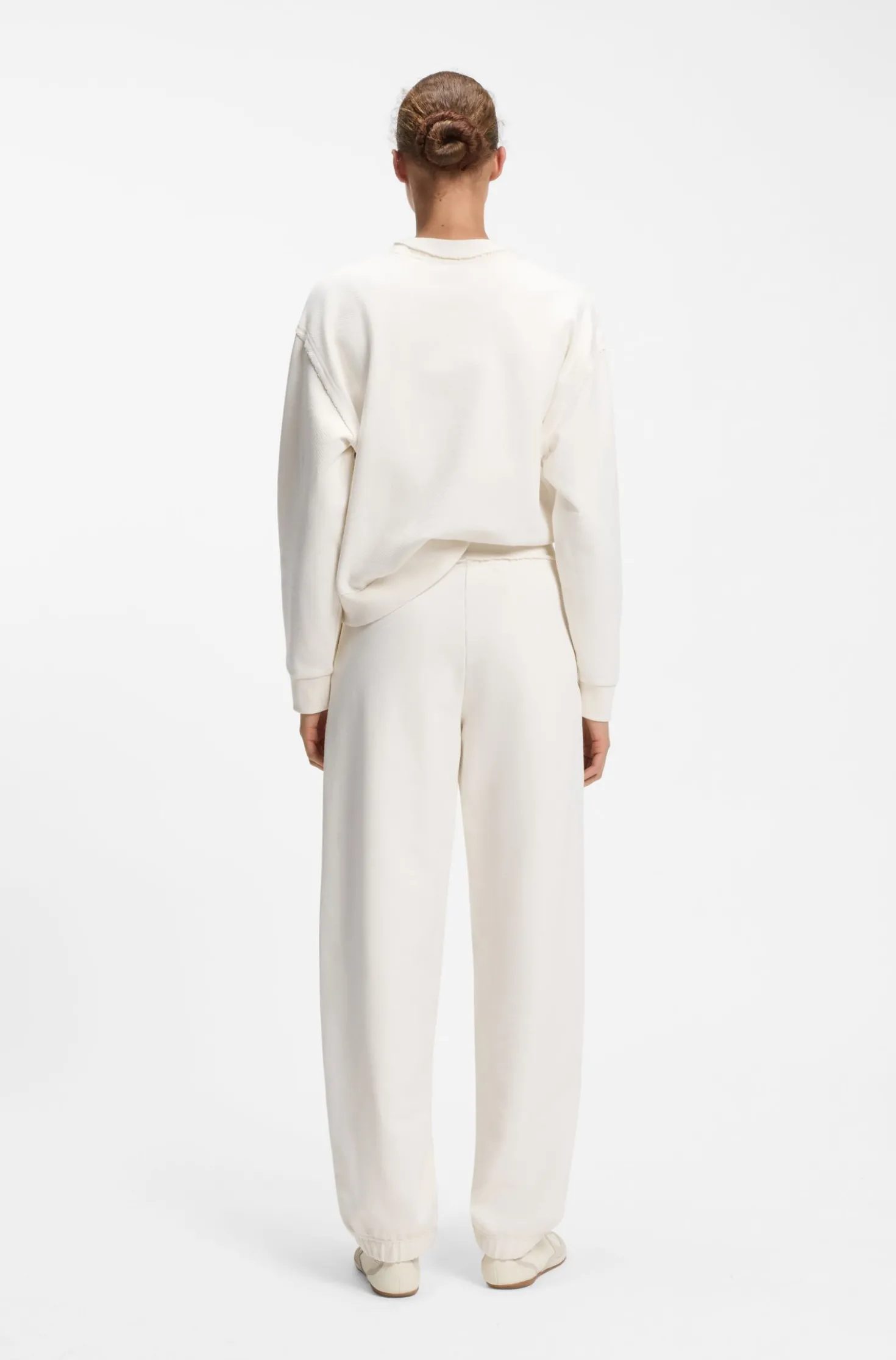 Relaxed-fit cotton joggers with embroidered logo