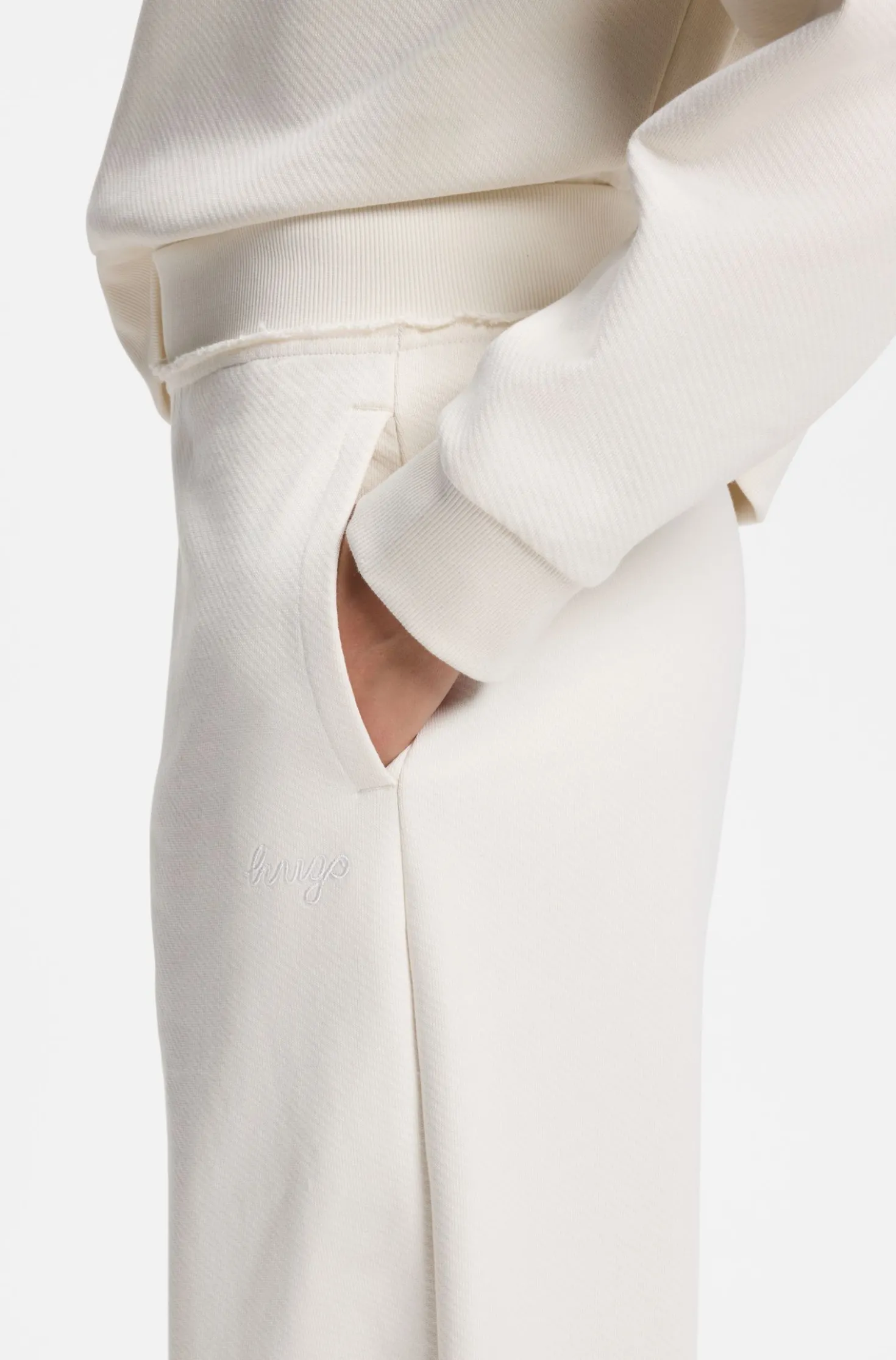 Relaxed-fit cotton joggers with embroidered logo
