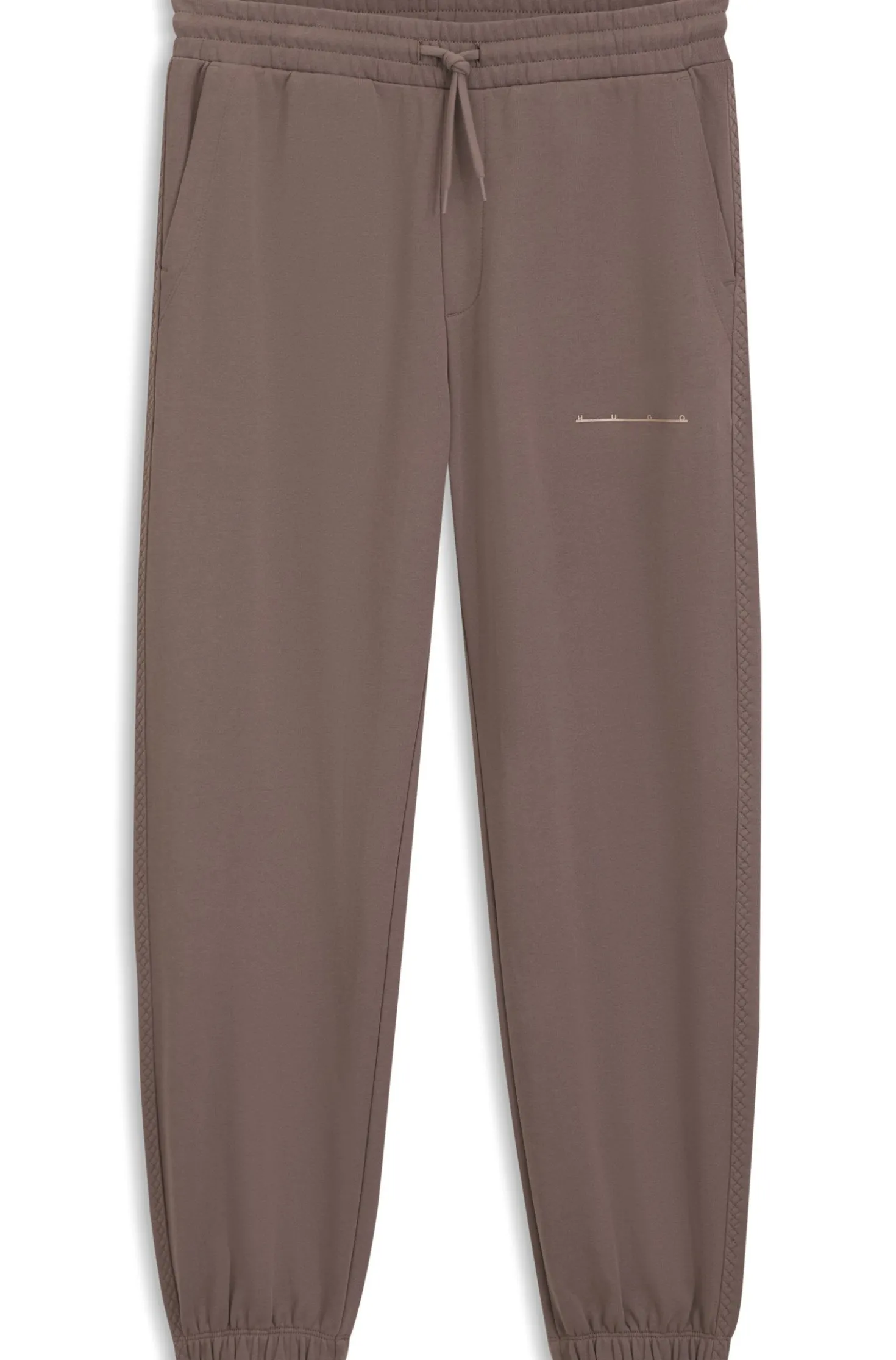 Relaxed-fit cotton trousers with streetwear logo