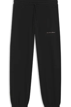 Relaxed-fit cotton trousers with streetwear logo
