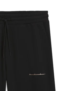 Relaxed-fit cotton trousers with streetwear logo
