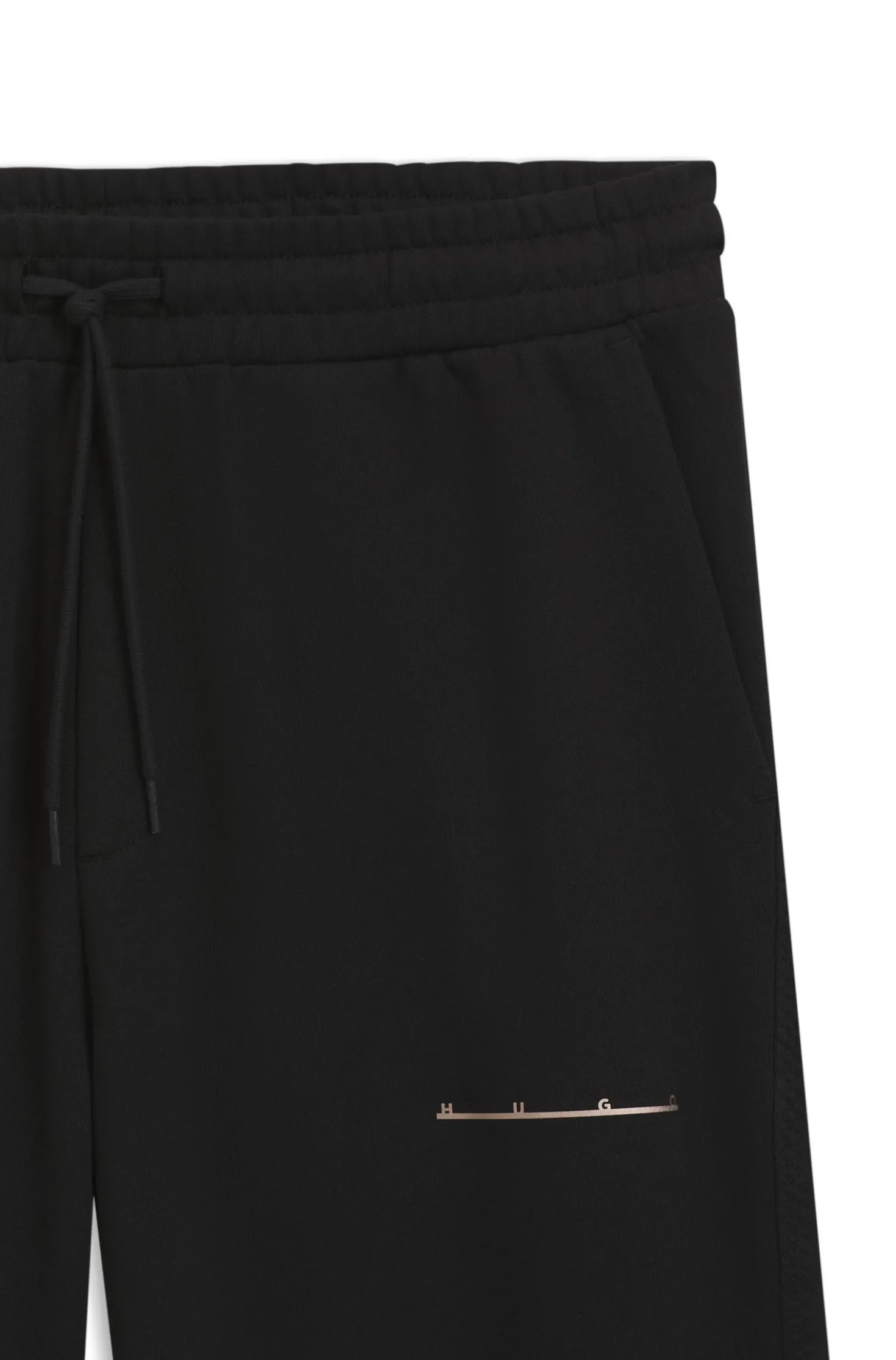 Relaxed-fit cotton trousers with streetwear logo