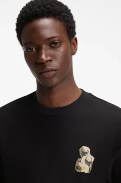Relaxed-fit cotton T-shirt with printed artwork