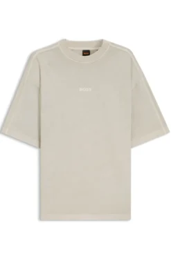 Relaxed-fit cotton T-shirt with embroidered logo