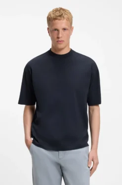 Relaxed-fit cotton T-shirt with embroidered logo