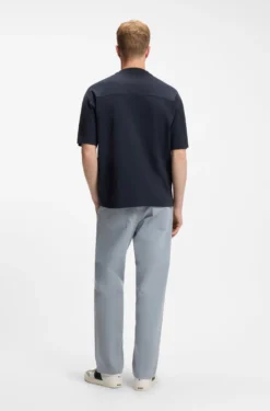 Relaxed-fit cotton T-shirt with embroidered logo