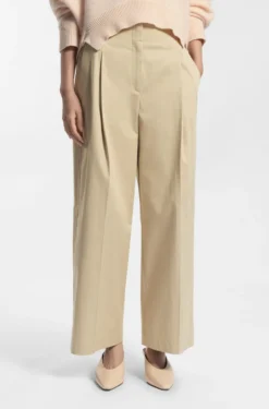 Relaxed-fit culottes in stretch cotton