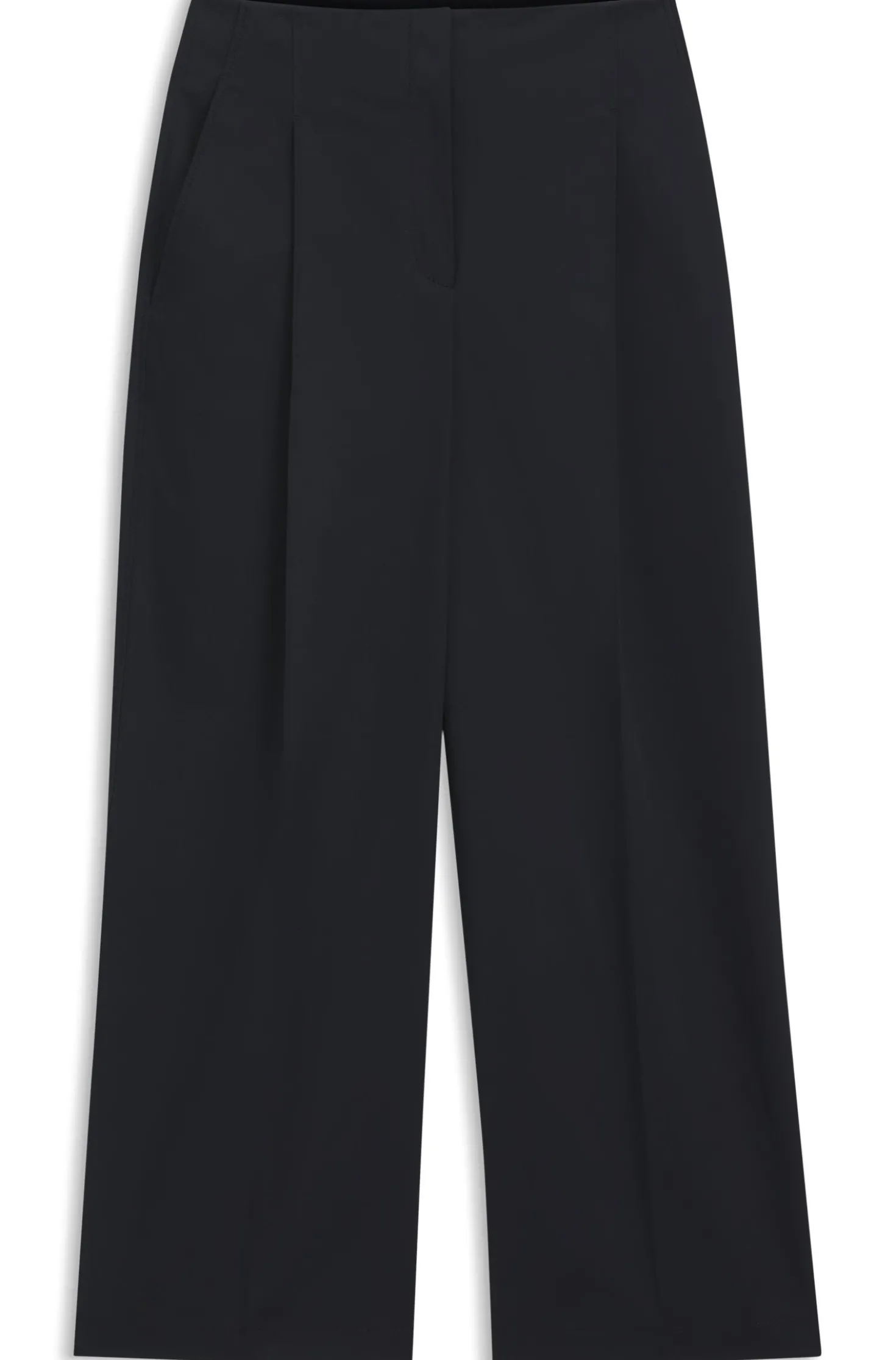 Relaxed-fit culottes in stretch cotton