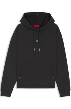 Relaxed-fit hoodie with stacked logo