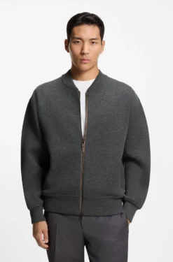 Relaxed-fit jacket in virgin wool