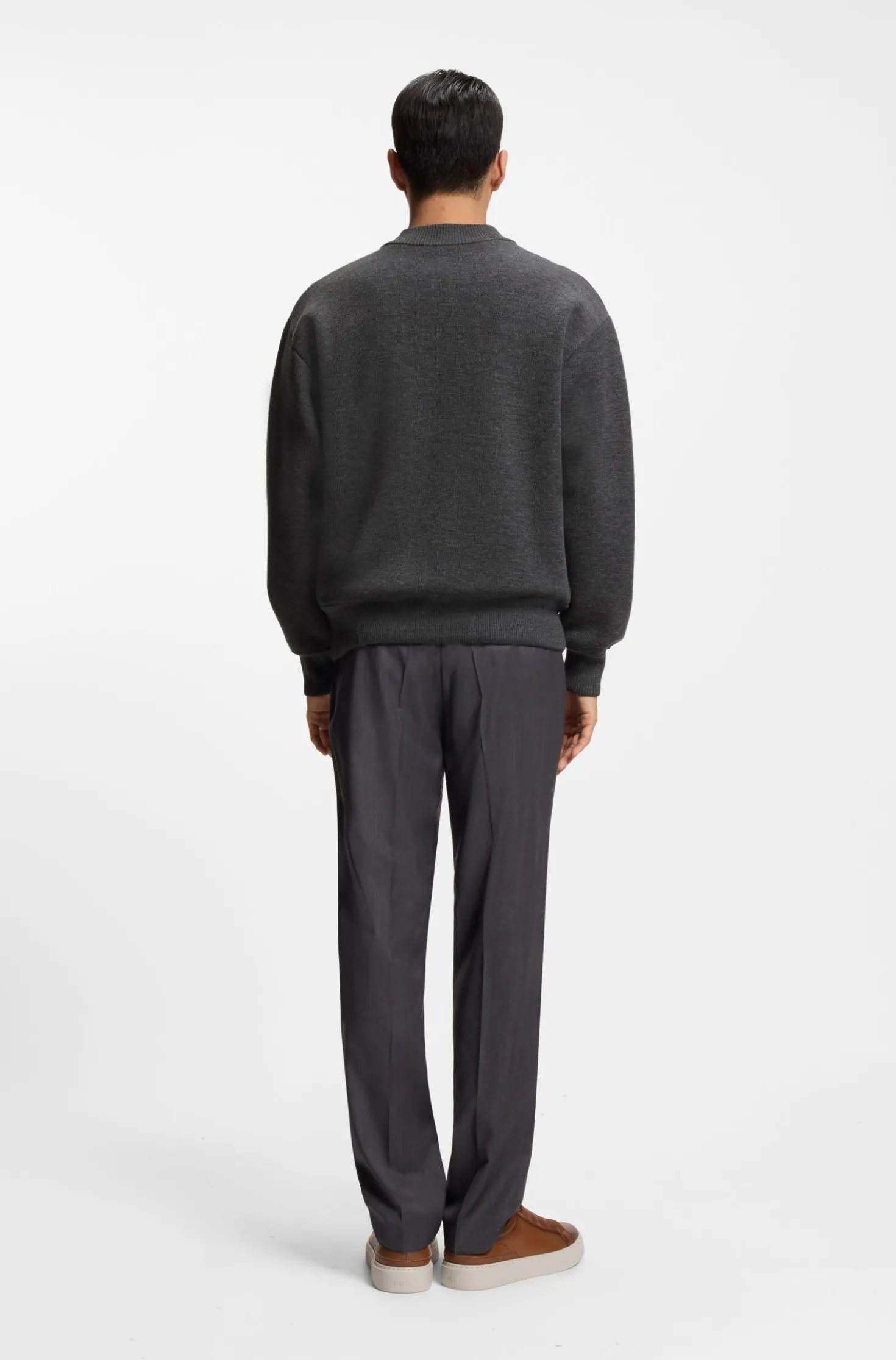 Relaxed-fit jacket in virgin wool