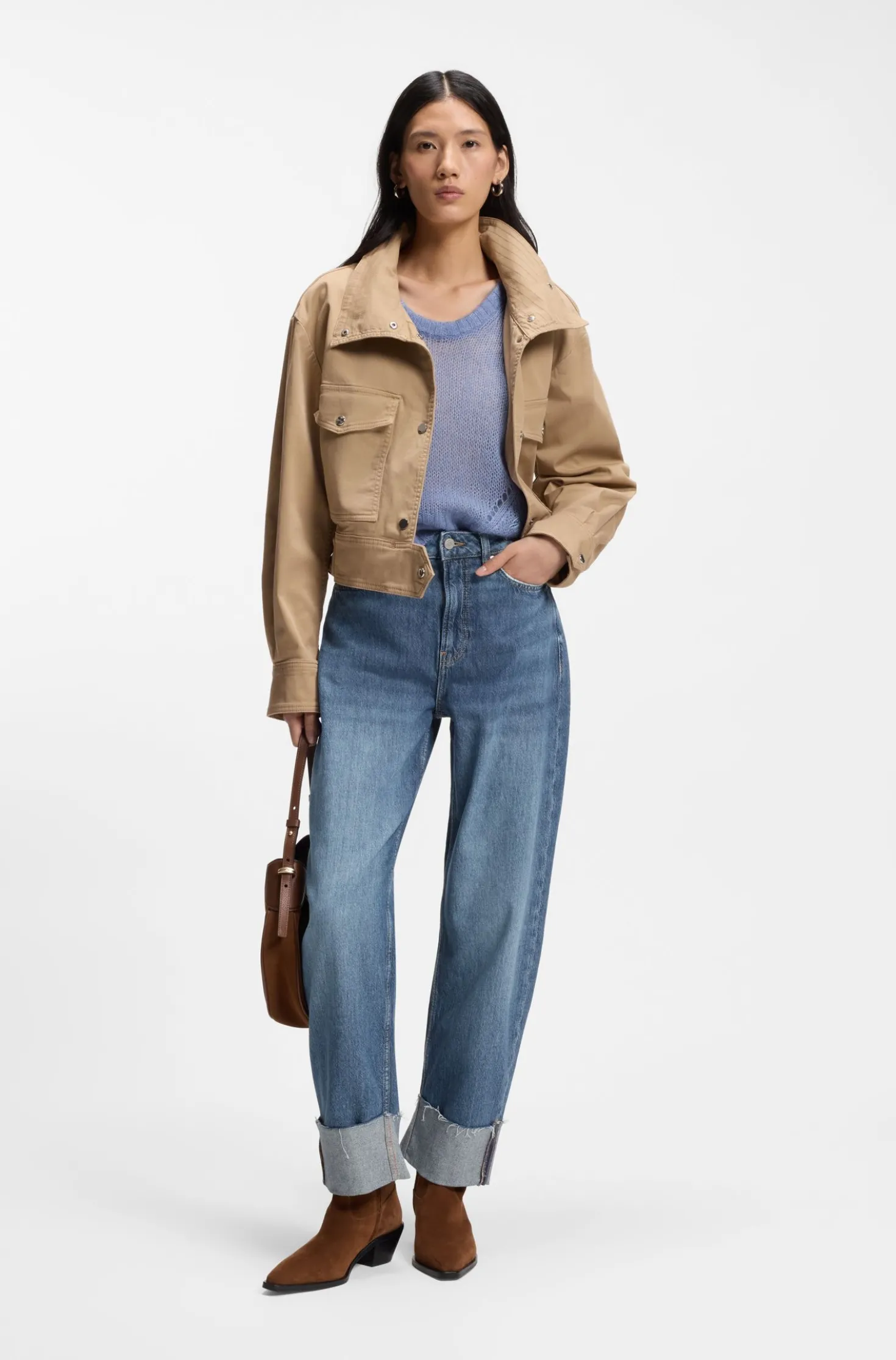 Relaxed-fit jeans with balloon leg