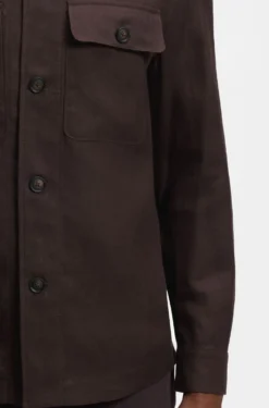 Relaxed-fit overshirt in linen