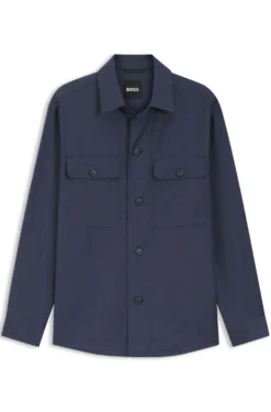 Relaxed-fit overshirt in washable AirWool