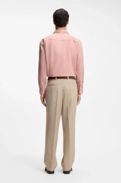 Relaxed-fit shirt in cotton poplin