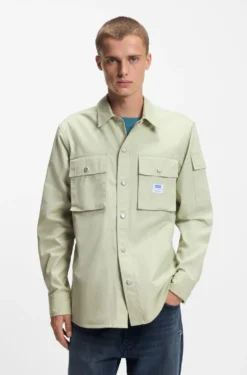 Relaxed-fit shirt in cotton ripstop