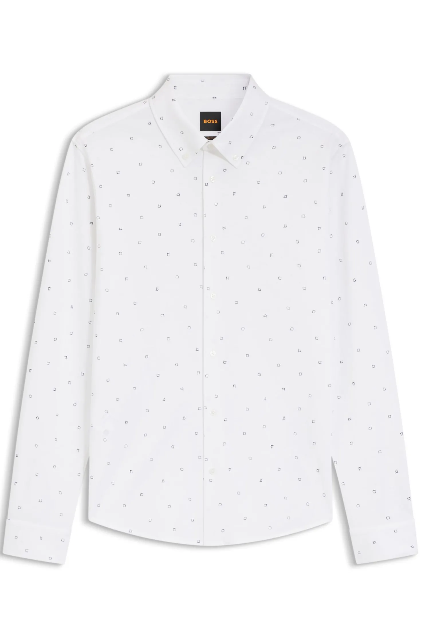 Relaxed-fit shirt in printed cotton jersey