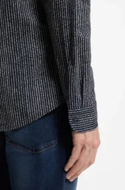 Relaxed-fit shirt in printed cotton jersey