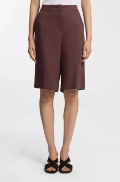 Relaxed-fit shorts in a linen blend