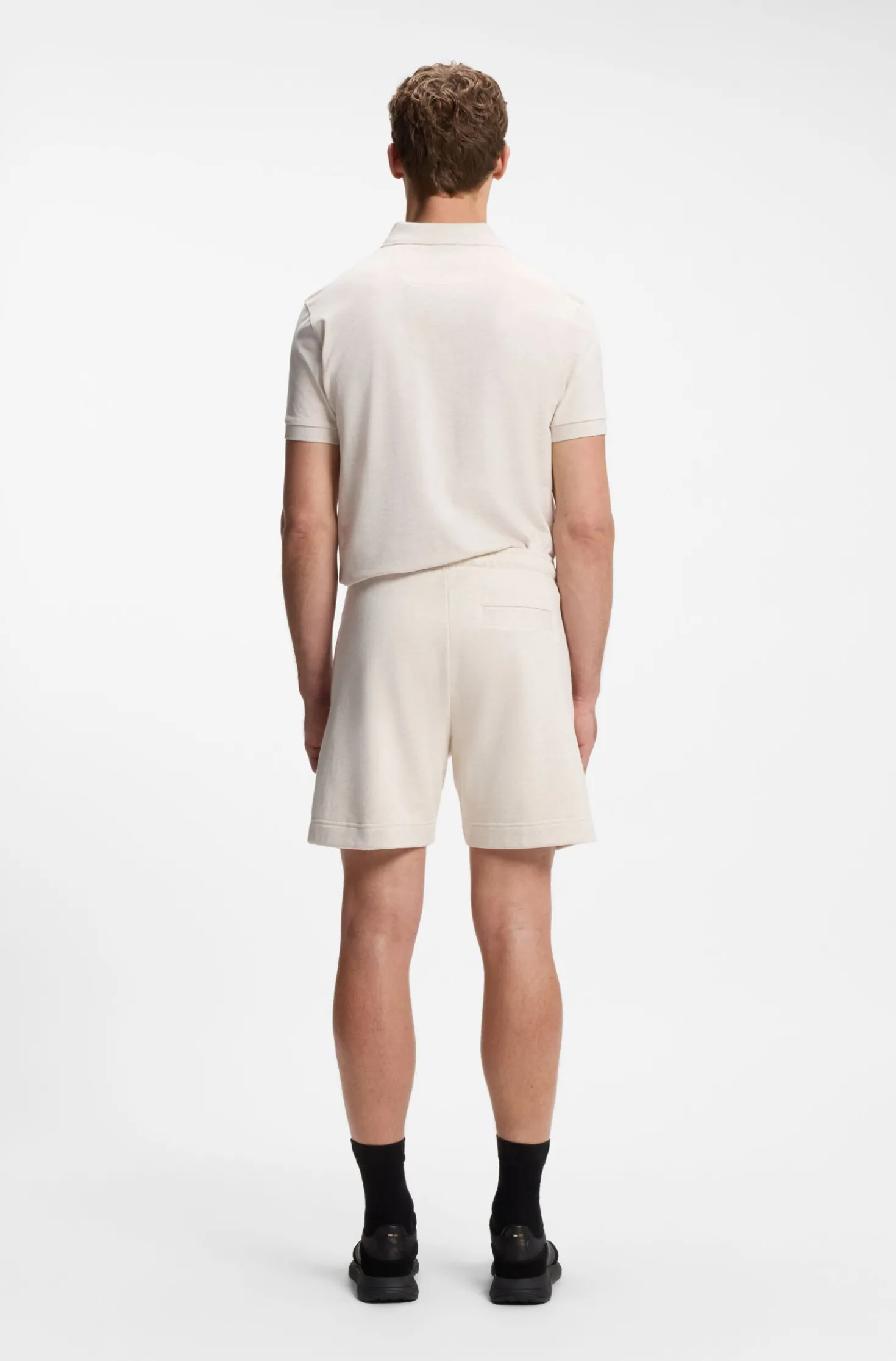 Relaxed-fit shorts in cotton French Terry