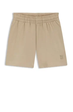 Relaxed-fit shorts in cotton terry with embroidered logo